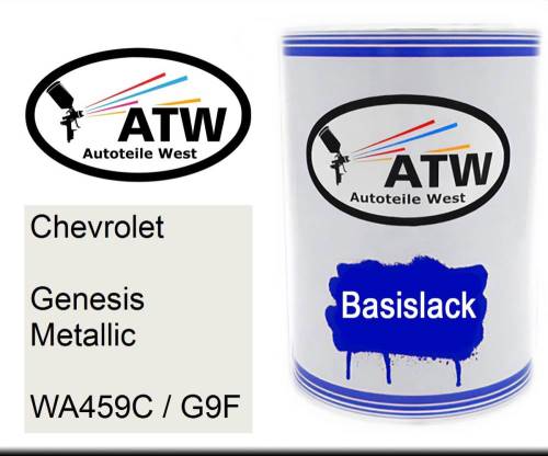 Chevrolet, Genesis Metallic, WA459C / G9F: 500ml Lackdose, von ATW Autoteile West.